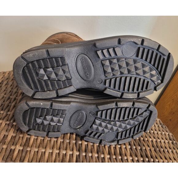 Tamarack Mens All-Season Waterproof Boots 8 Brown Suede Zip Front Insulated Warm - Picture 6 of 10